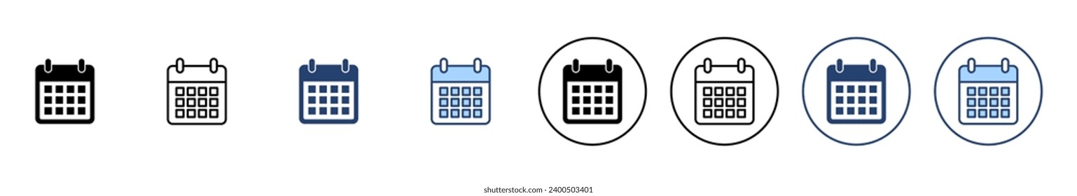 Calendar icon vector. Calender sign and symbol. Schedule icon symbol