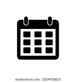 Calendar icon vector. Calender sign and symbol. Schedule icon symbol