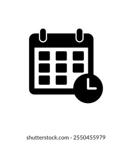 Calendar icon vector. Calender sign and symbol. Schedule icon symbol