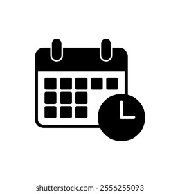 Calendar icon vector. Calender sign and symbol. Schedule icon symbol