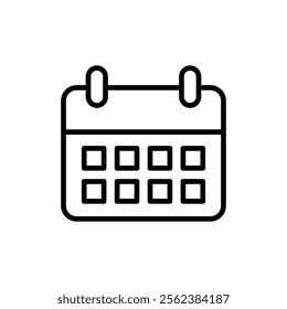 Calendar icon vector. Calender sign and symbol. Schedule icon symbol