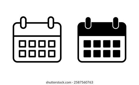 Calendar icon vector. Calender sign and symbol. Schedule icon symbol