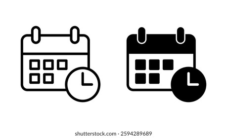 Calendar icon vector. Calender sign and symbol. Schedule icon symbol
