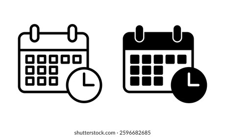 Calendar icon vector. Calender sign and symbol. Schedule icon symbol