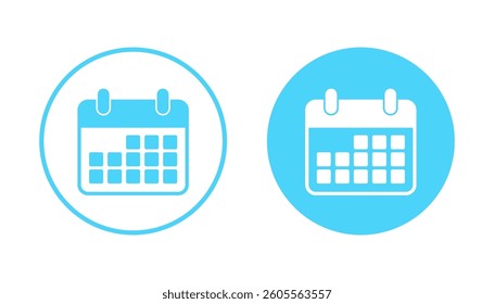 Calendar icon vector. Calender sign and symbol. Schedule icon symbol