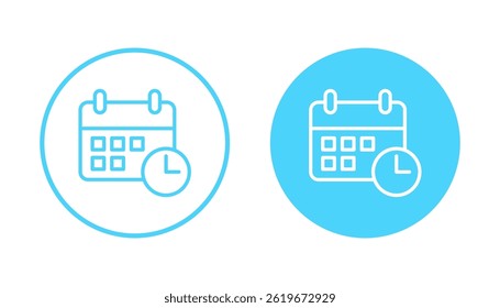 Calendar icon vector. Calender sign and symbol. Schedule icon symbol