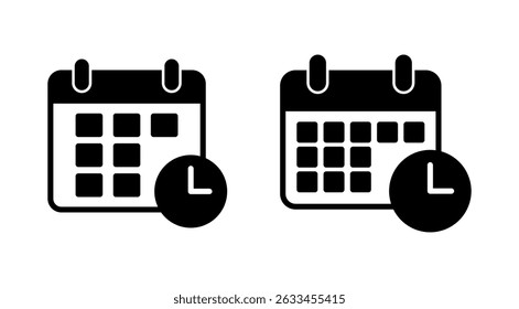 Calendar icon vector. Calender sign and symbol. Schedule icon symbol
