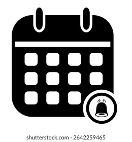 Vetor de ícone de calendário. Símbolo e sinal de calendário. Símbolo do ícone Agendar