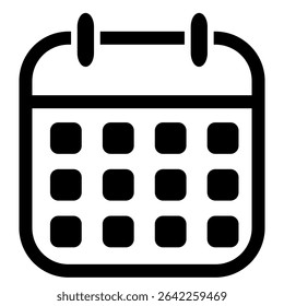 Calendar icon vector. Calender sign and symbol. Schedule icon symbol