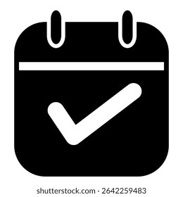 Kalendersymbol, Vektor. Kalenderzeichen und -symbol. Symbol "Zeitplan"