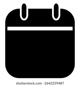 Kalendersymbol, Vektor. Kalenderzeichen und -symbol. Symbol "Zeitplan"