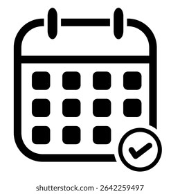 Calendar icon vector. Calender sign and symbol. Schedule icon symbol