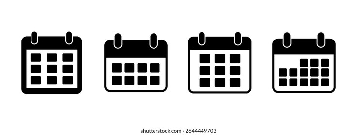 Calendar icon vector. Calender sign and symbol. Schedule icon symbol