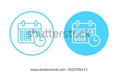 Calendar icon vector. Calender sign and symbol. Schedule icon symbol