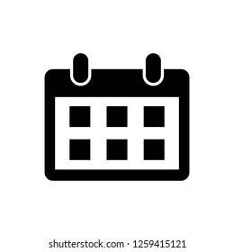 calendar icon vector. Calender symbol