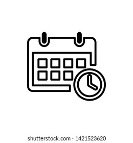 calendar icon vector. Calender symbol