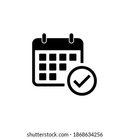 Vector de icono de calendario. Símbolo de calendario. icono de vector de calendario
