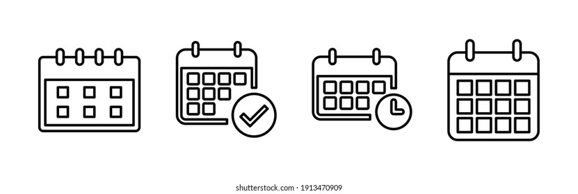 Calendar icon vector. Calender symbol. calendar vector icon