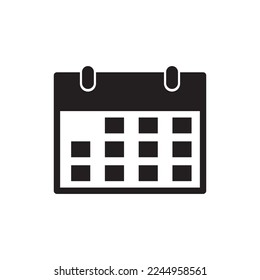calendar icon vector. Calender symbol