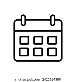 Calendar icon vector. Calender symbol. calendar vector icon