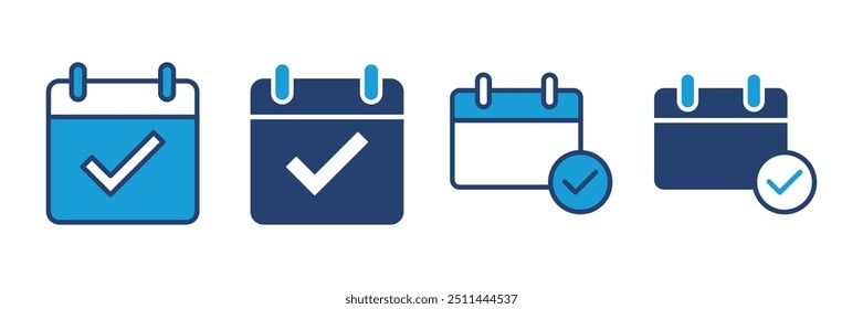 Vector de icono de calendario. Símbolo de calendario. ícono de Vector de calendario