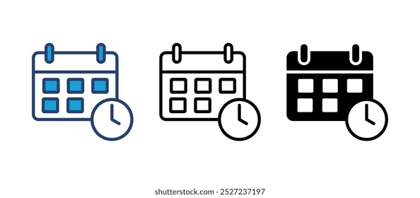 Calendar icon vector. Calender symbol. calendar vector icon