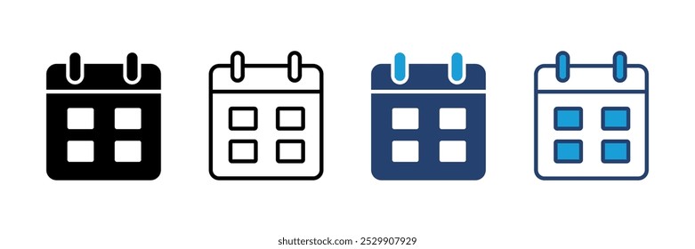 Calendar icon vector. Calender symbol. calendar vector icon
