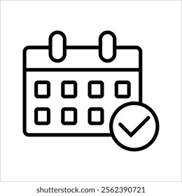 Calendar icon vector. Calender symbol. calendar vector icon