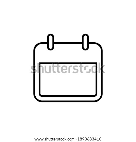 Calendar icon vector. Calender symbol. calendar vector icon