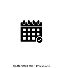 Calendar icon vector for computer, web and mobile app 