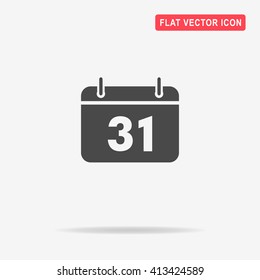 Calendar icon. Vector concept illustration for design.