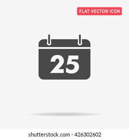Calendar icon. Vector concept illustration for design.