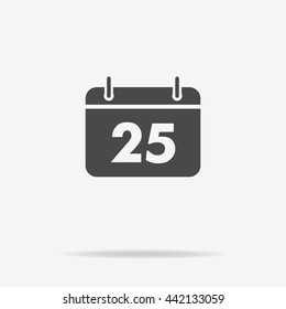 Calendar icon. Vector concept illustration for design.