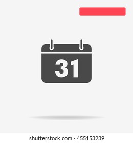 Calendar icon. Vector concept illustration for design.