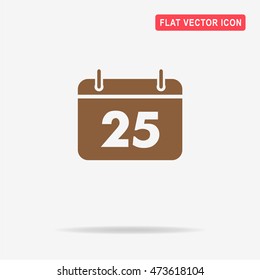 Calendar icon. Vector concept illustration for design.