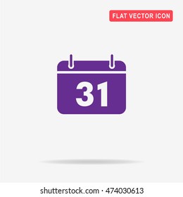 Calendar icon. Vector concept illustration for design.
