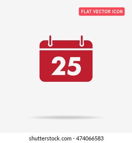 Calendar icon. Vector concept illustration for design.