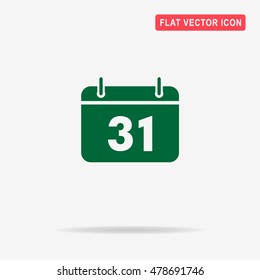 Calendar icon. Vector concept illustration for design.