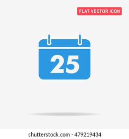 Calendar icon. Vector concept illustration for design.
