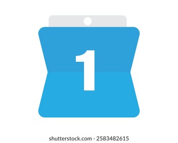 Calendar icon vector date 1