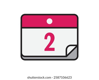 Calendar icon vector date 2