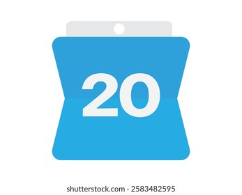 Calendar icon vector date 20
