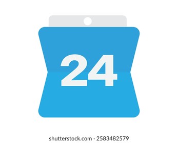 Calendar icon vector date 24