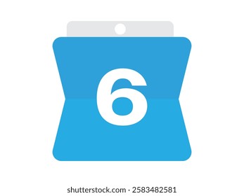 Calendar icon vector date 6