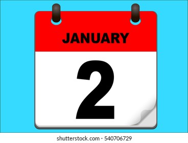 Calendar icon vector. calendar with date january 2