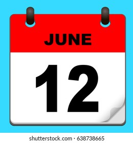 Calendar Icon Vector Calendar Date June Stock Vector (Royalty Free ...