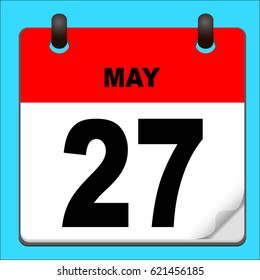 Calendar Icon Vector Calendar Date May Stock Vector (Royalty Free ...