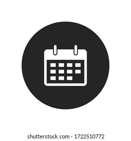 Calendar icon vector. Date sign