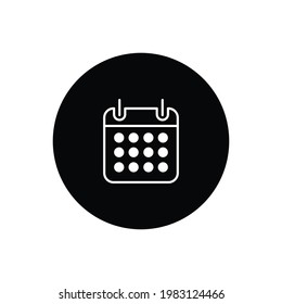 Calendar icon vector. Date sign