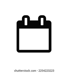 Calendar icon vector. Date sign